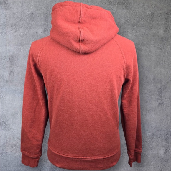 Flint And Tinder Act of Manliness 10 Year Full Zip Hoodie Sz Small Rusty Red USA - Picture 5 of 10